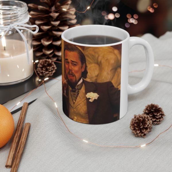 DiCaprio Meme Mug Ceramic Coffee Cup 11oz - Image 3