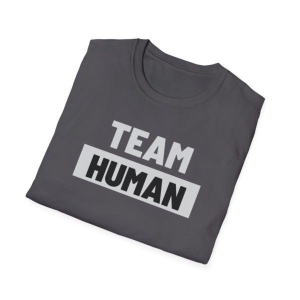 Team Human Unisex Softstyle T-Shirt - Image 40