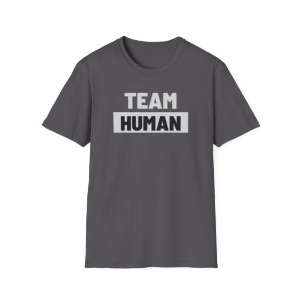 Team Human Unisex Softstyle T-Shirt - Image 37