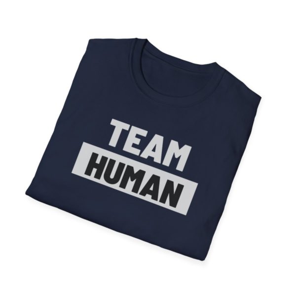 Team Human Unisex Softstyle T-Shirt - Image 52