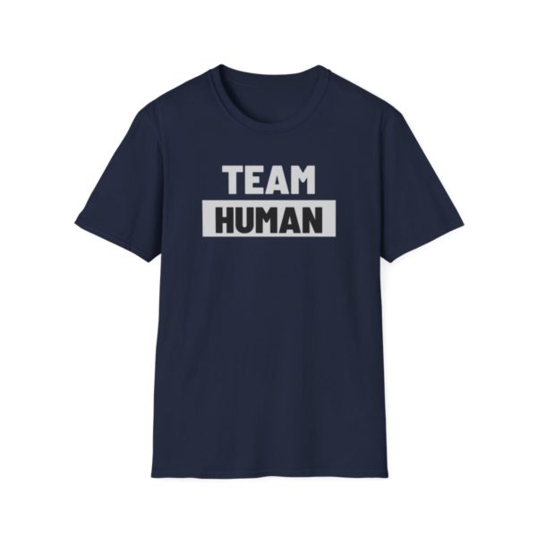 Team Human Unisex Softstyle T-Shirt - Image 49