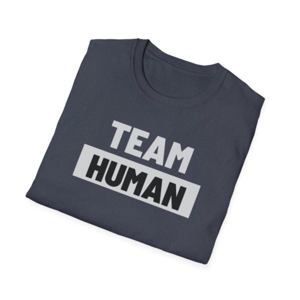 Team Human Unisex Softstyle T-Shirt - Image 64