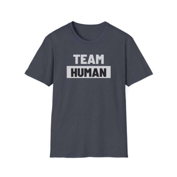 Team Human Unisex Softstyle T-Shirt - Image 61
