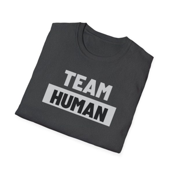 Team Human Unisex Softstyle T-Shirt - Image 28