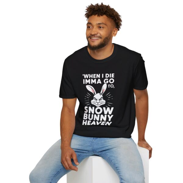 Snow Bunny Heaven T-Shirt When I Die I'mma Go To... Tee TikTok Song Trend - Image 12