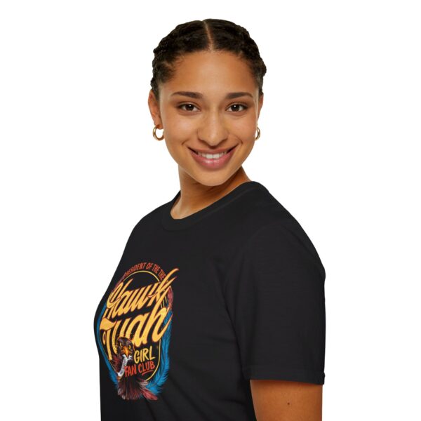 President of the Hawk Tuah Girl Fan Club Shirt Funny Trend Tee - Image 9