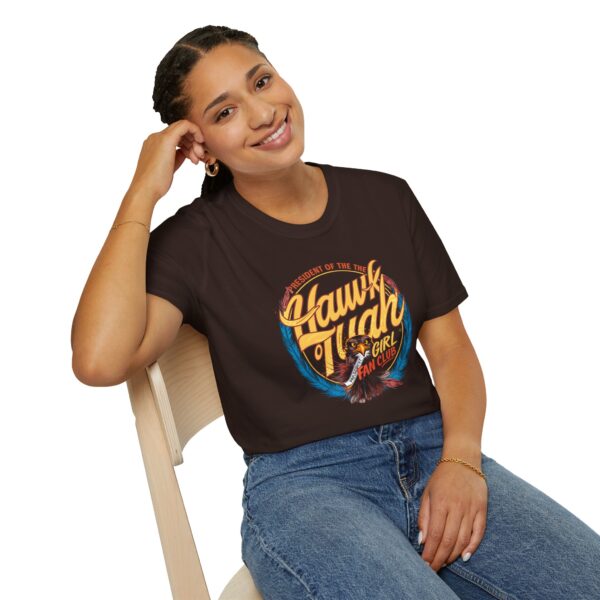 President of the Hawk Tuah Girl Fan Club Shirt Funny Trend Tee - Image 22